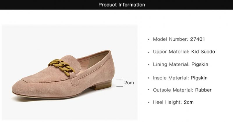 Lorenza Elegante Loafer-sko I Ruskind Til Kvinder - Pink