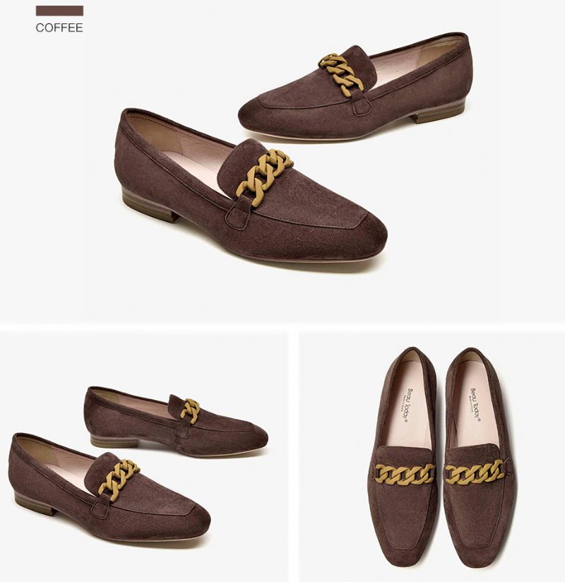 Lorenza Elegante Loafer-sko I Ruskind Til Kvinder - Pink