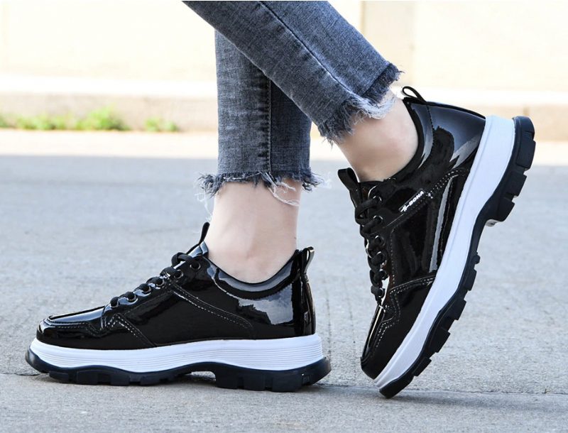 Loreto Sneaker Med Snørebånd Til Kvinder - Abrikos