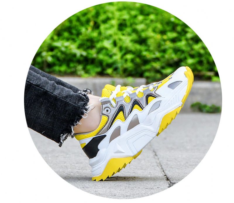 Loreto Walking Fashion Sneaker Til Kvinder - Gul