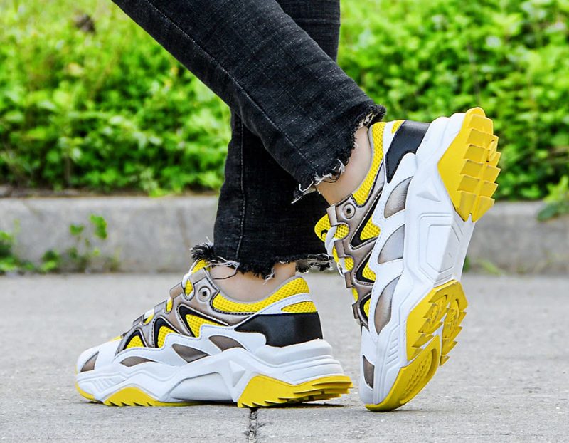Loreto Walking Fashion Sneaker Til Kvinder - Gul