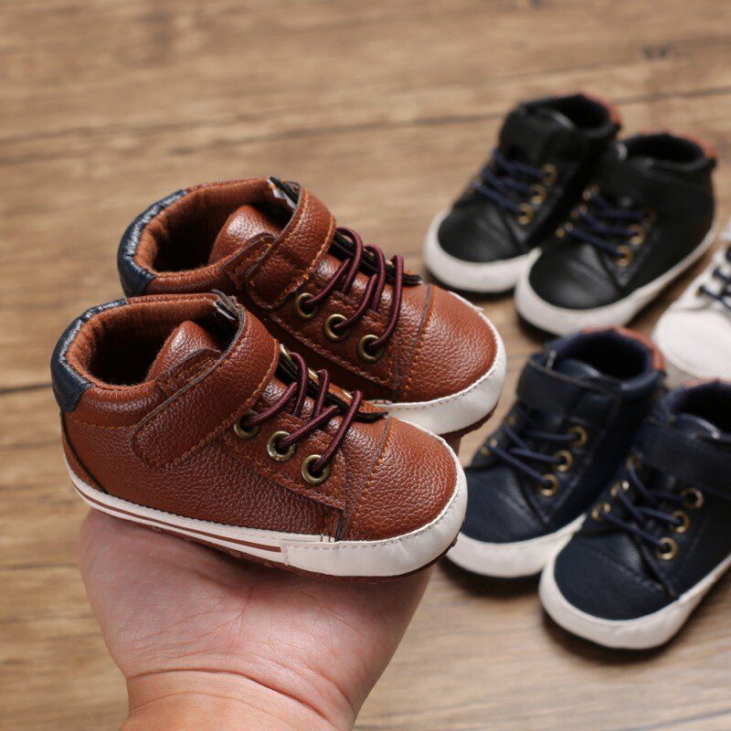 Lotero Baby-drengesneakers - Brun