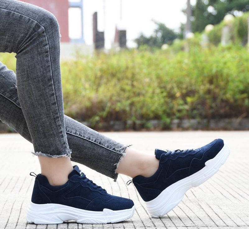 Louna Behagelig Sneaker Med Snørebånd Til Kvinder - Sort
