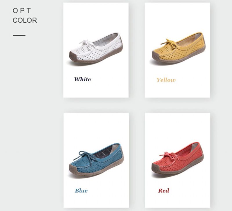 Loyola Dame Sommer Flade Loafers Sko - Gul