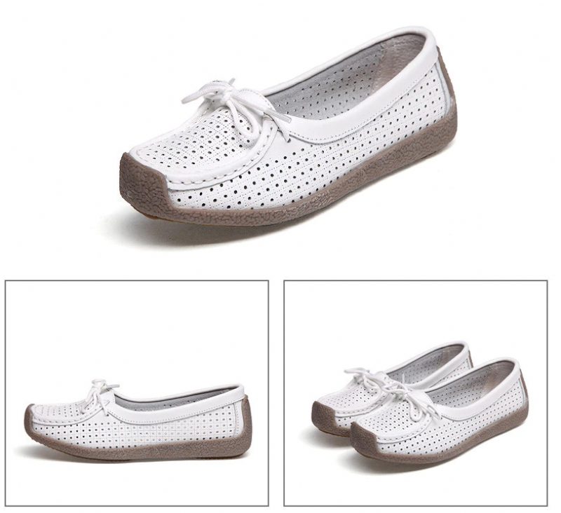 Loyola Dame Sommer Flade Loafers Sko - Gul