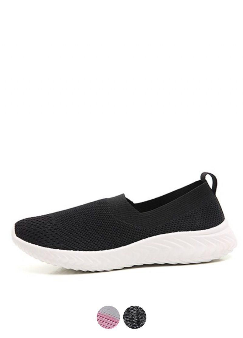 Luar Slip-on Walking Sorte Sko Til Kvinder