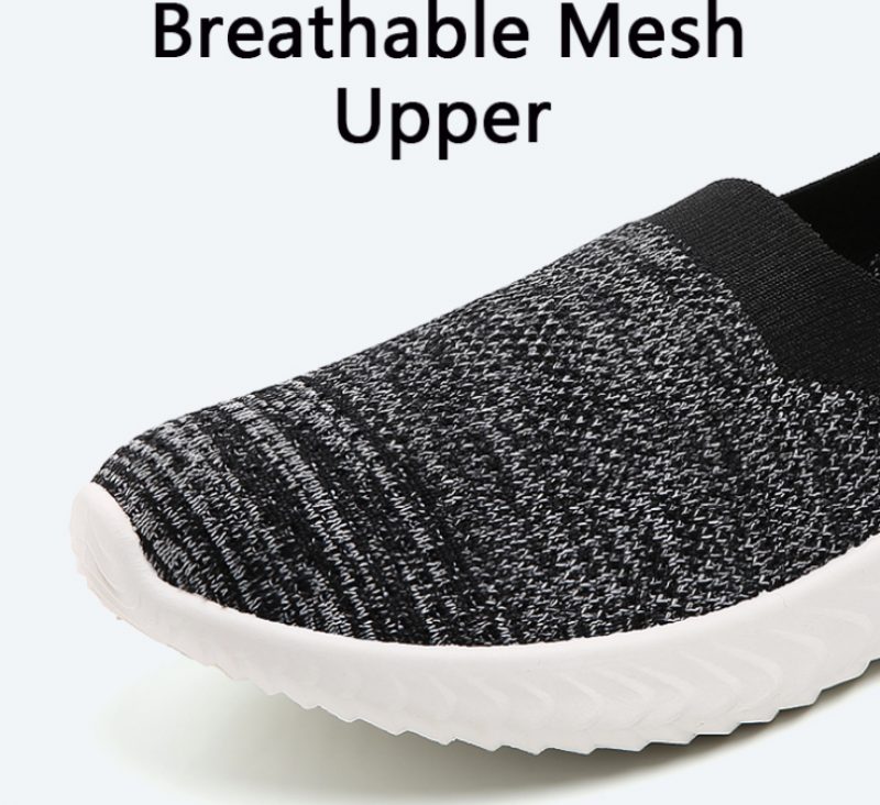 Luar Slip-on Walking Sorte Sko Til Kvinder - Sort