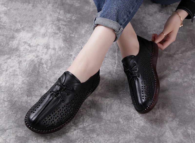 Luca Dame Loafer Sko - Sort Hul