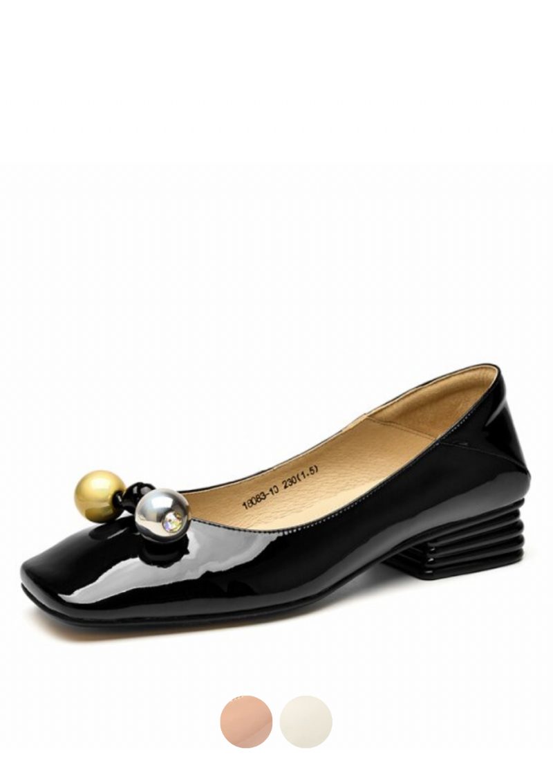 Lucrecia Laklæder Flat Loafer Sko