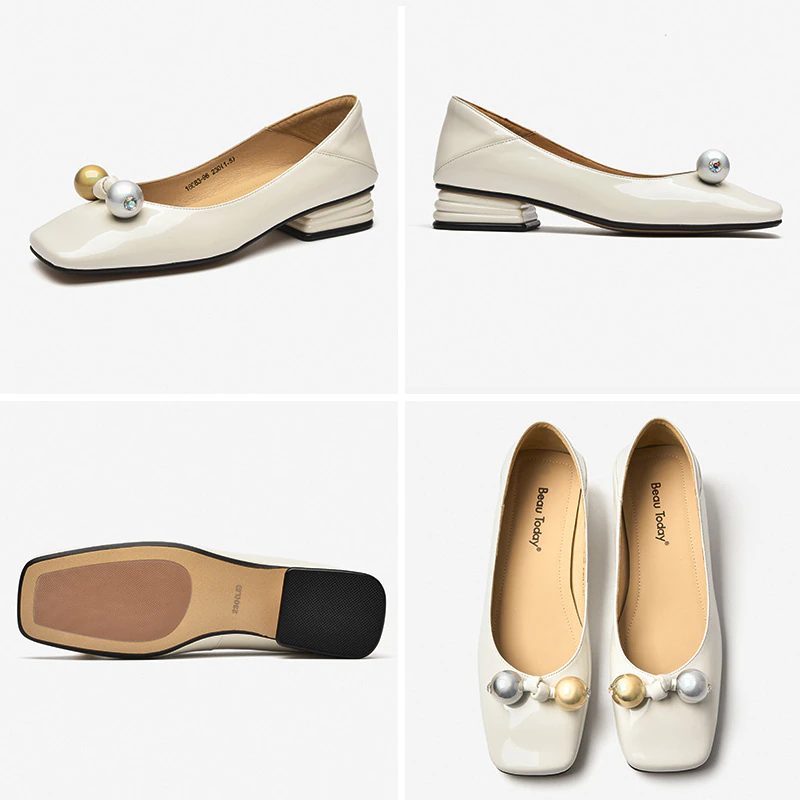 Lucrecia Laklæder Flat Loafer Sko - Sort