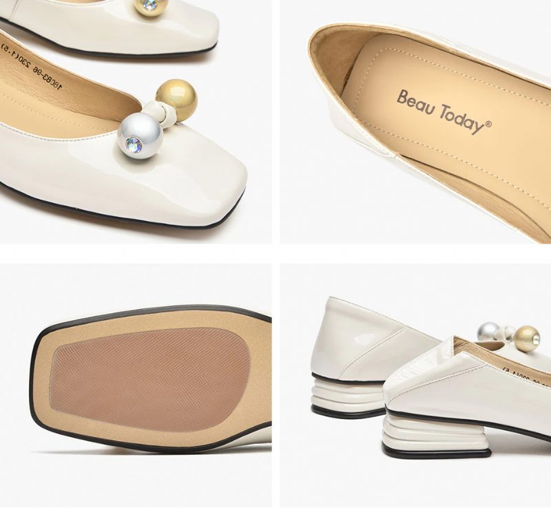 Lucrecia Laklæder Flat Loafer Sko - Sort
