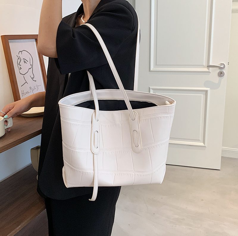 Lucy Luksus Læder Håndtaske Til Kvinder - Beige