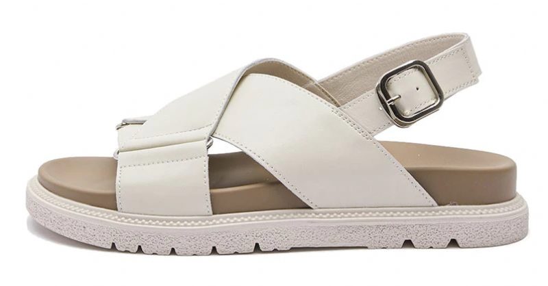 Lucy Platform Spænde Flad Sandal Til Kvinder - Sort