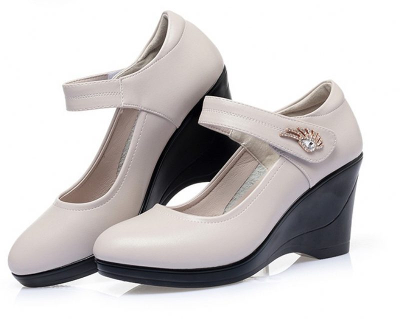 Lucy Wedge Platform-sko Til Kvinder - Sort