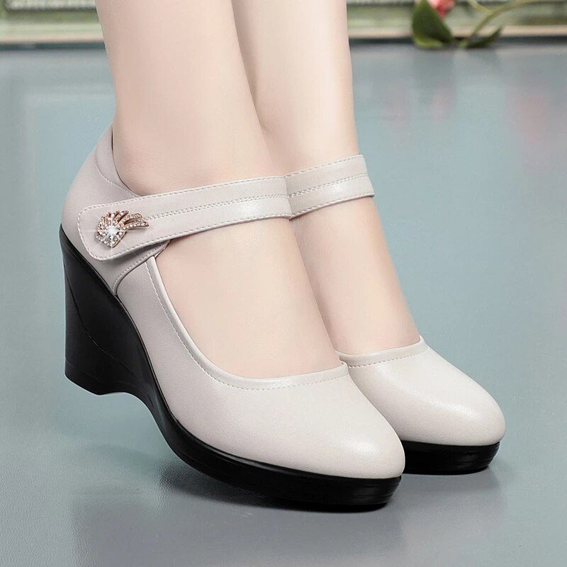 Lucy Wedge Platform-sko Til Kvinder - Sort