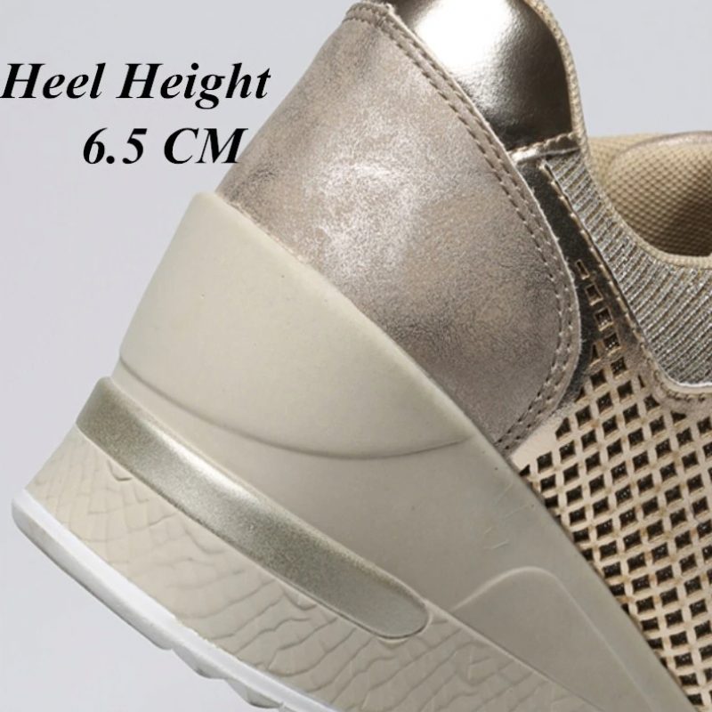 Lucy Wedges Sneakers Til Kvinder - Guld