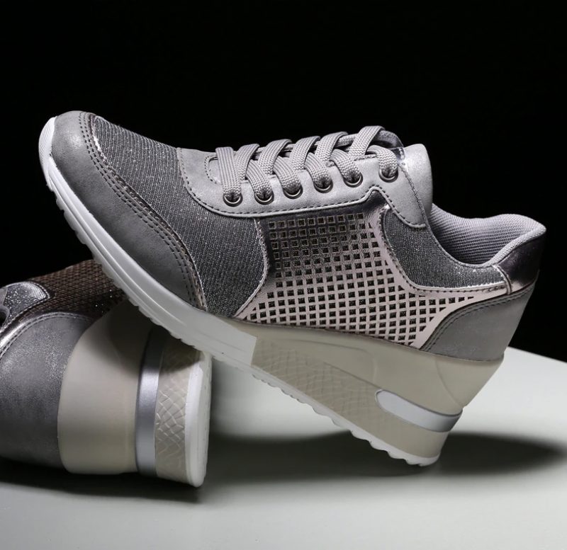 Lucy Wedges Sneakers Til Kvinder - Guld