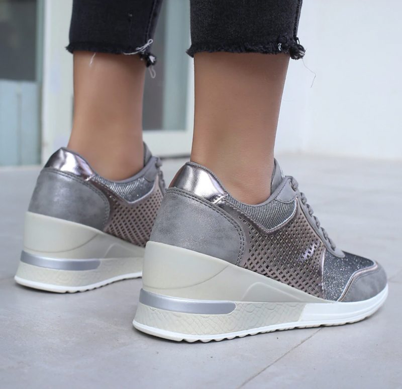 Lucy Wedges Sneakers Til Kvinder - Guld