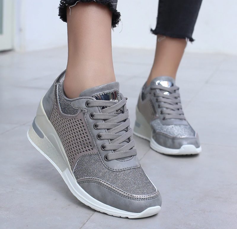 Lucy Wedges Sneakers Til Kvinder - Guld