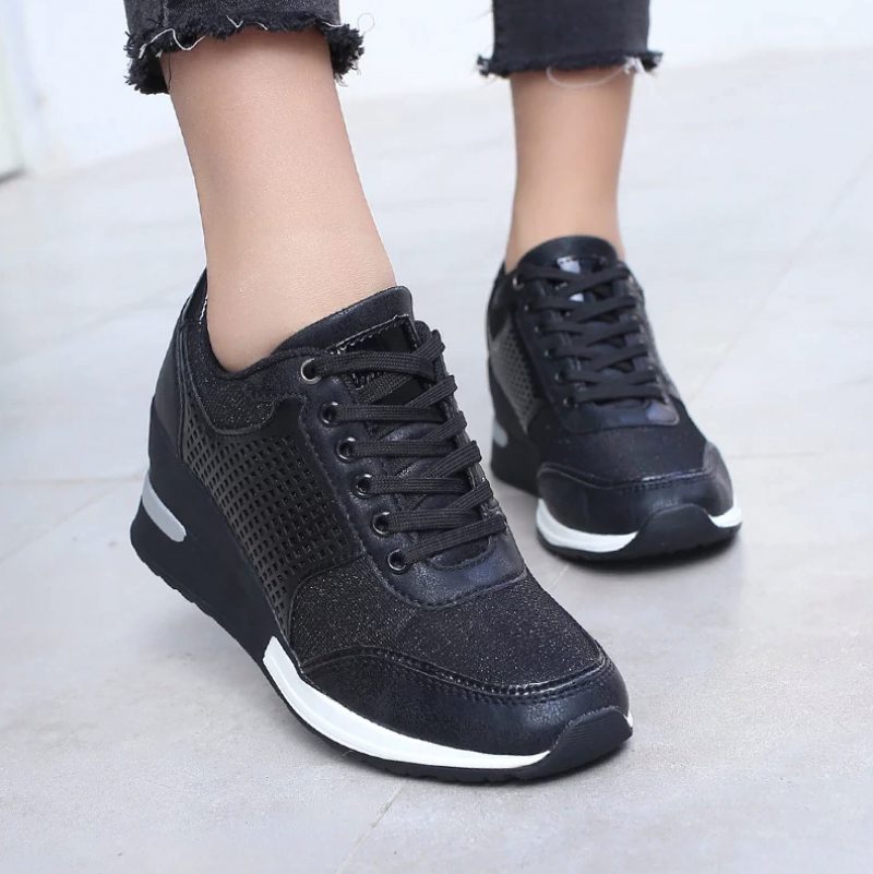 Lucy Wedges Sneakers Til Kvinder - Guld