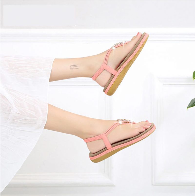 Luisa Behagelig Sommersandal Til Kvinder - Pink