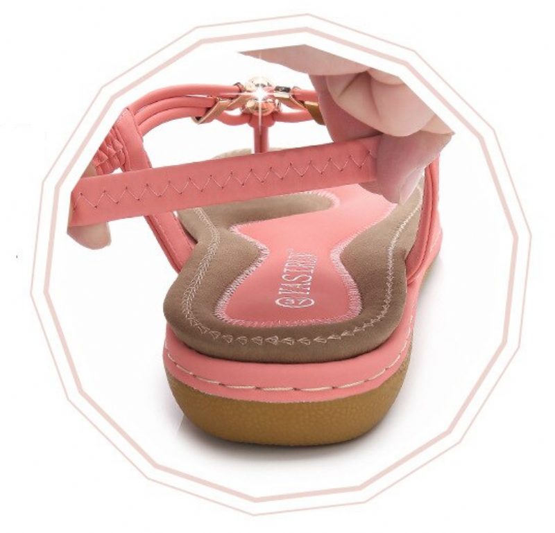 Luisa Behagelig Sommersandal Til Kvinder - Pink