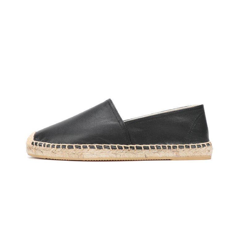 Luisa Slip On Casual Espadriller Til Kvinder - Sort