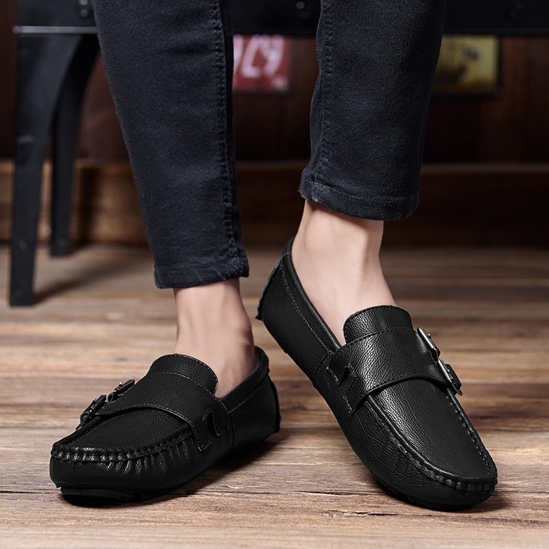 Luken Loafers Dress Sko Til Mænd - Sort