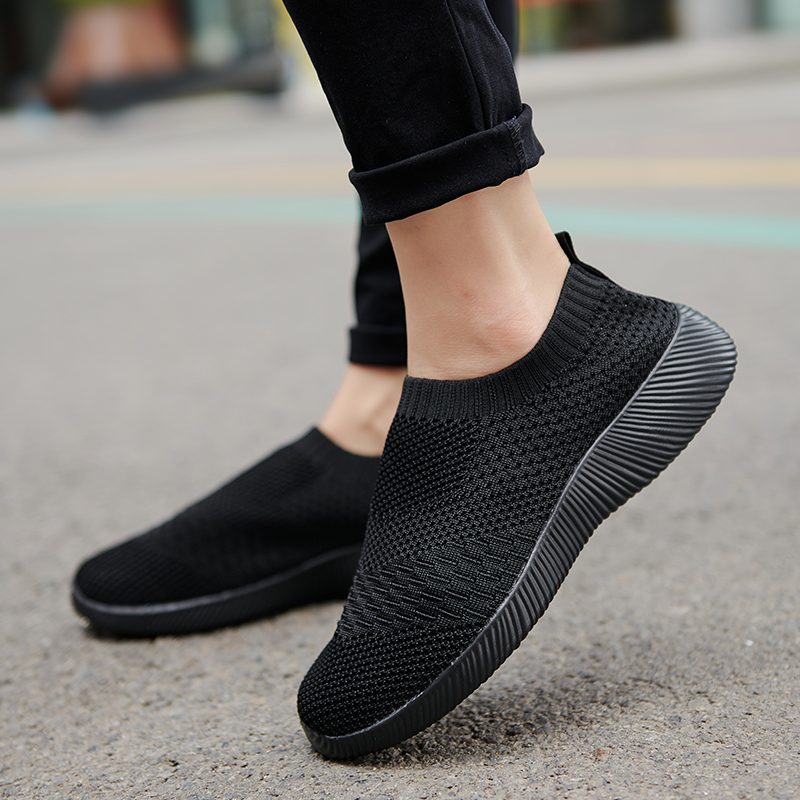 Luna Letvægts Åndbar Mesh Slip-on Sneaker Til Kvinder - Pink