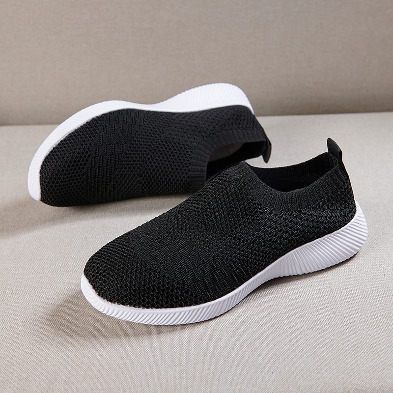 Luna Letvægts Åndbar Mesh Slip-on Sneaker Til Kvinder - Pink
