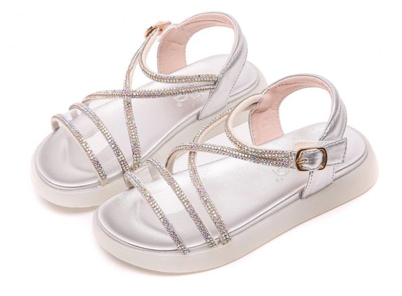 Luna Pigekjole Sandal - Sølv