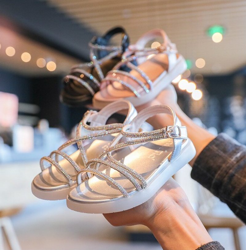 Luna Pigekjole Sandal - Sølv
