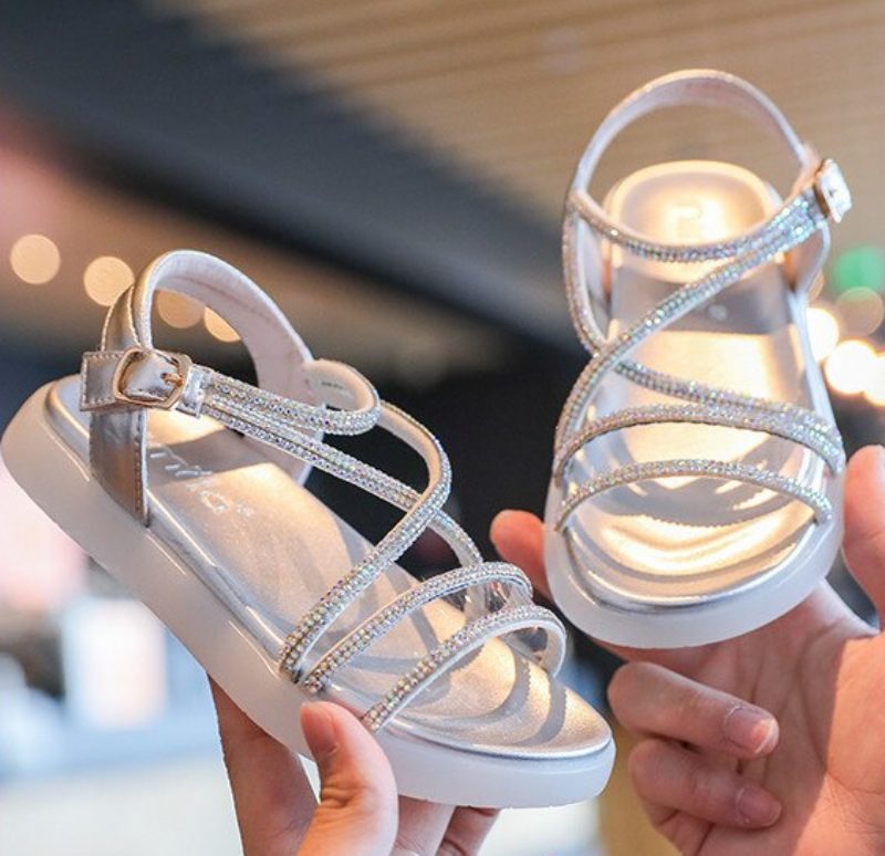Luna Pigekjole Sandal - Sølv