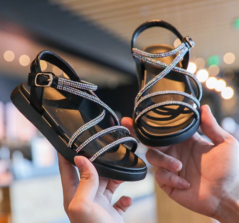 Luna Pigekjole Sandal - Sølv