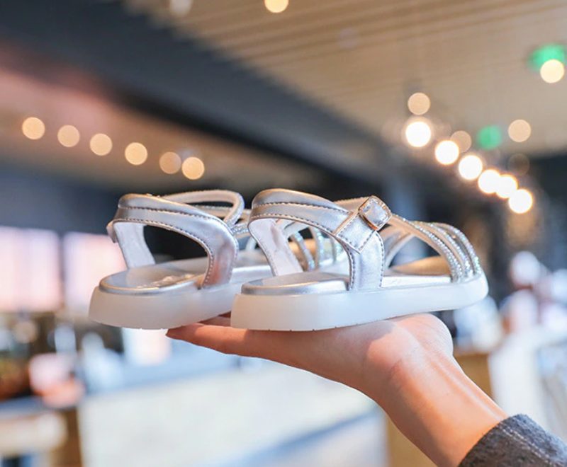 Luna Pigekjole Sandal - Sølv
