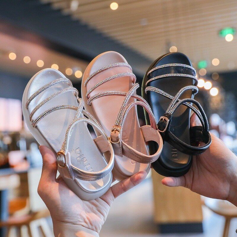 Luna Pigekjole Sandal - Sølv