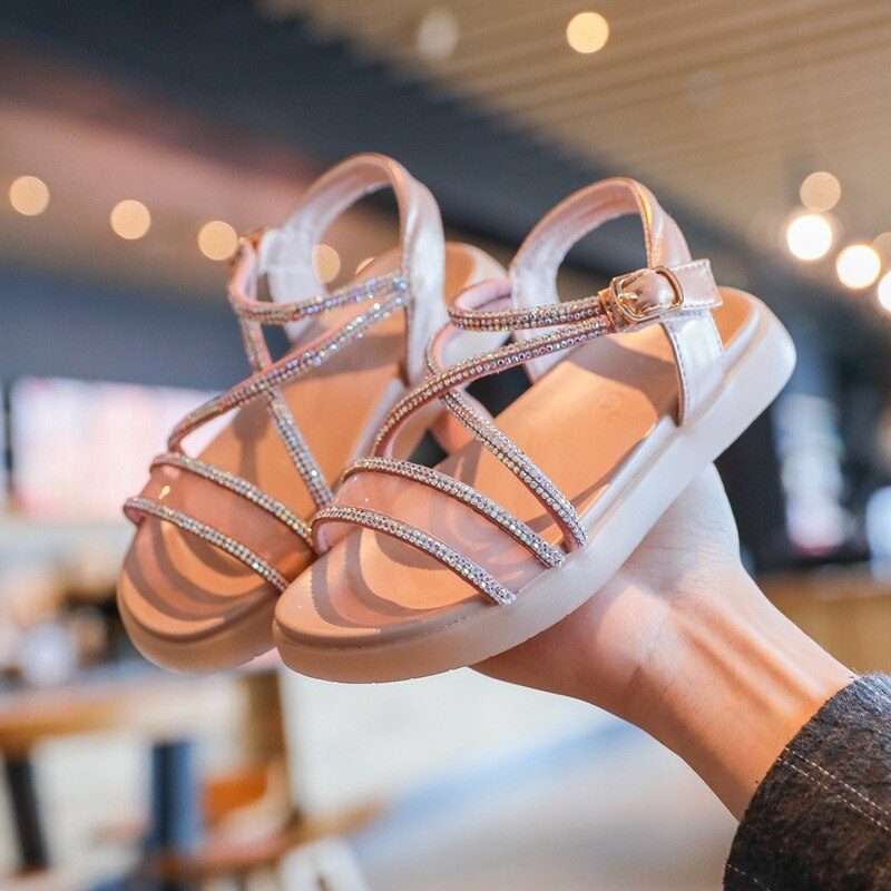 Luna Pigekjole Sandal - Sølv