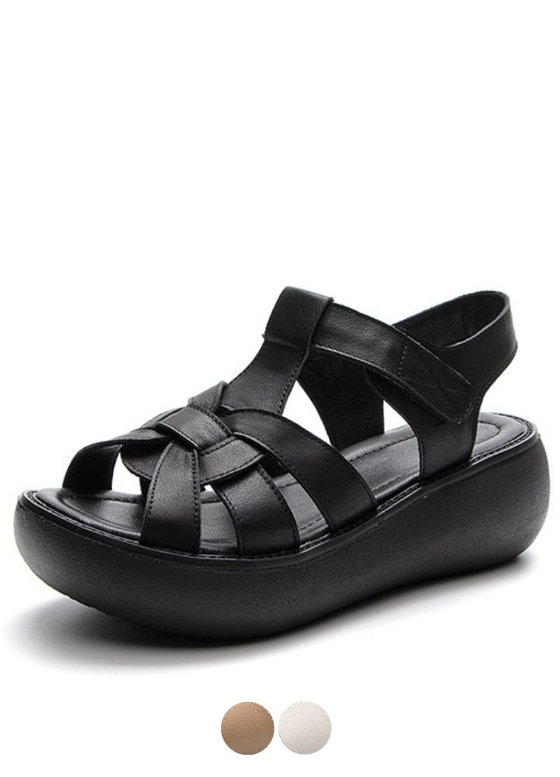 Macry Peep Toe Wedges-sandaler Til Kvinder
