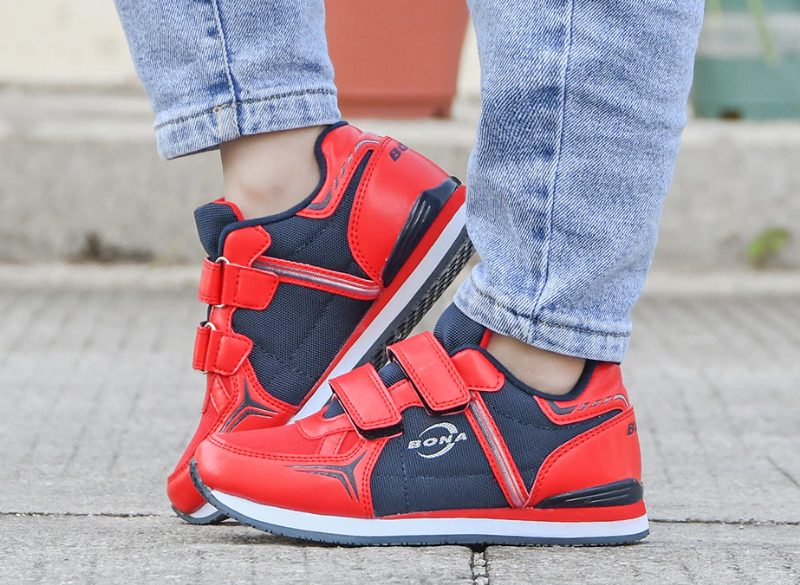 Madel Unisex Afslappet Sneaker Til Børn - Marineblå