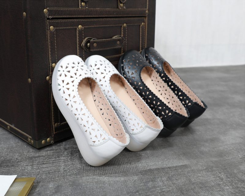 Magert Dame Loafer Sko - Hvid