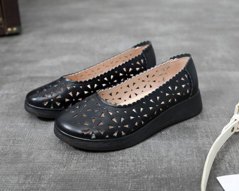 Magert Dame Loafer Sko - Hvid