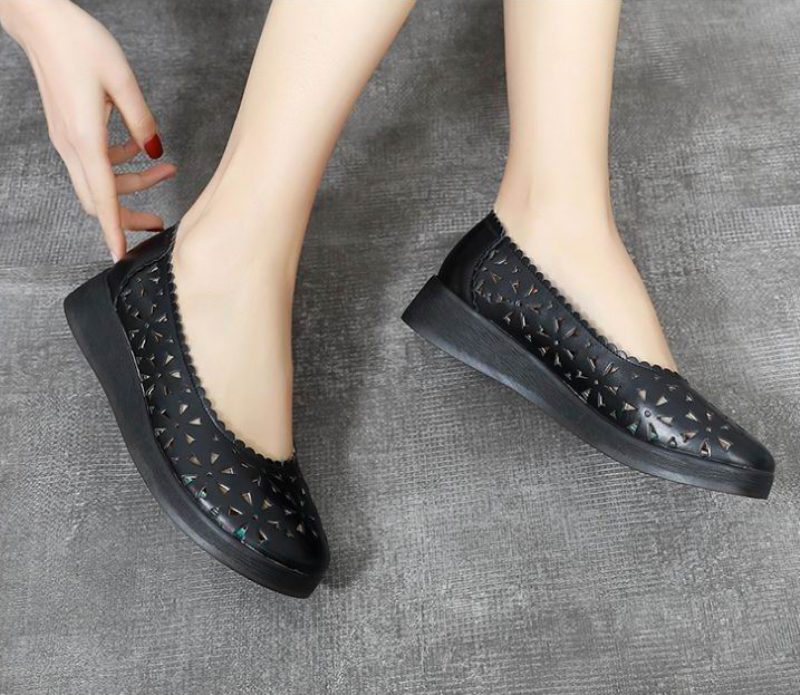 Magert Dame Loafer Sko - Hvid