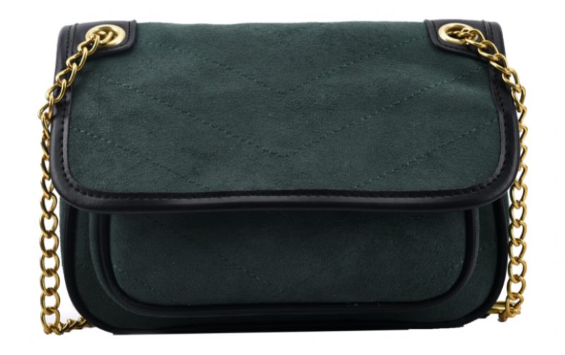 Malagan Crossbody-håndtaske I Læder Til Kvinder - Grøn