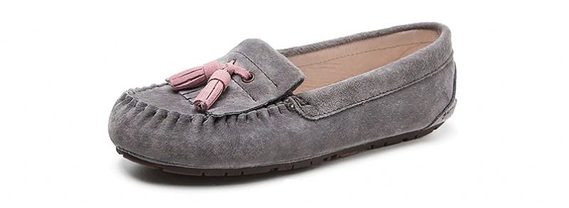 Malave Forår Afslappede Loafer Sko Til Kvinder - Grå