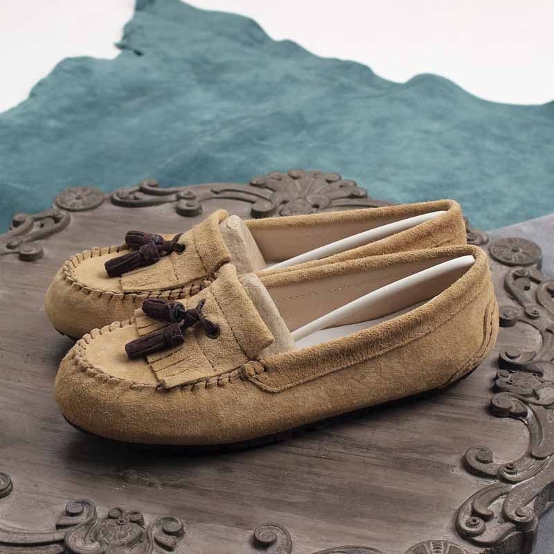 Malave Forår Afslappede Loafer Sko Til Kvinder - Grå