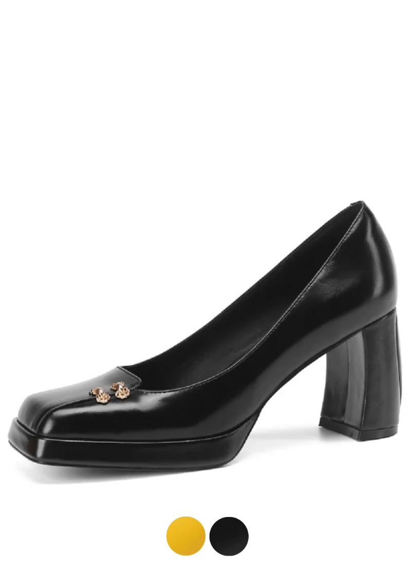 Malena Dame Square Toe Pumps Sko