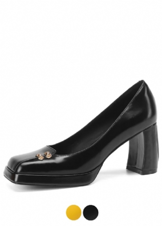 Malena Dame Square Toe Pumps Sko