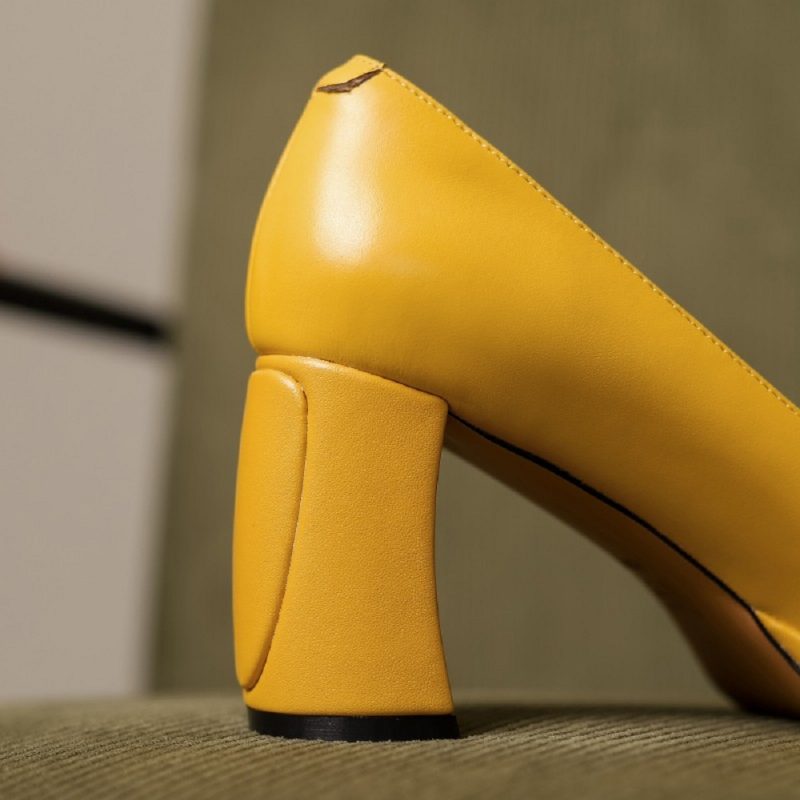 Malena Dame Square Toe Pumps Sko - Sort