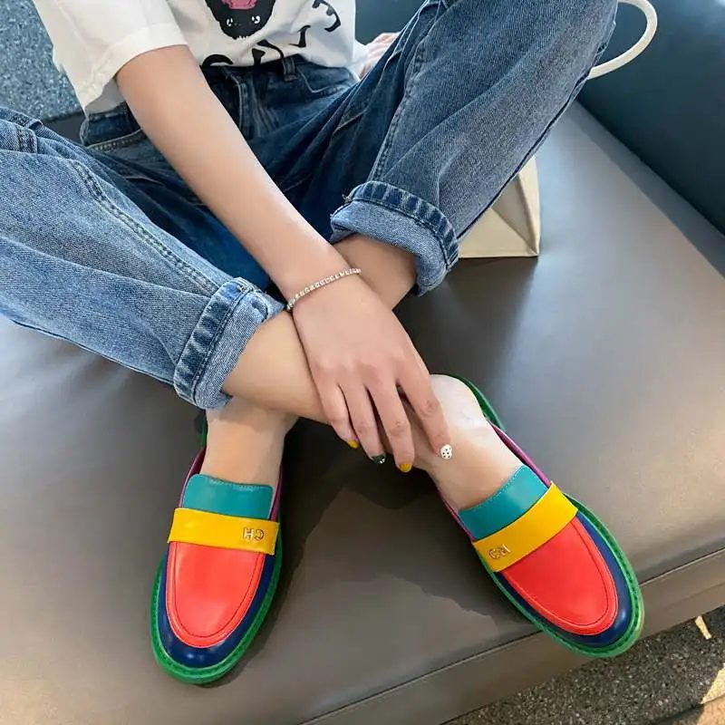 Malena Damemode Sommer Mule - Multifarvet