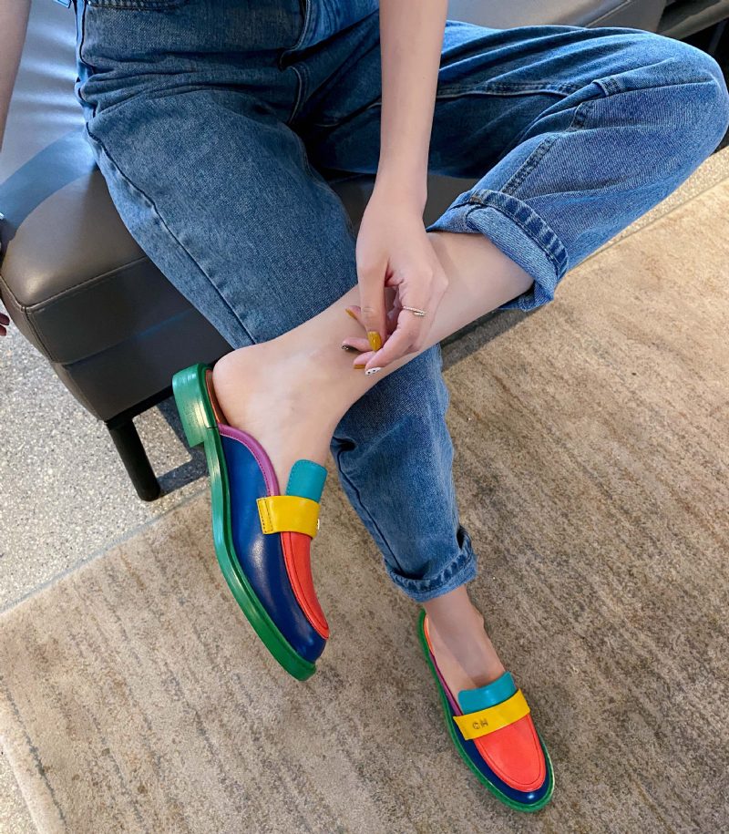 Malena Damemode Sommer Mule - Multifarvet